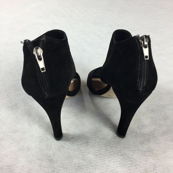 Sole Society Pamelina High Heels Size 6.5 7 Black Open Toe Sandals Ankle Cuff - Picture 4 of 11